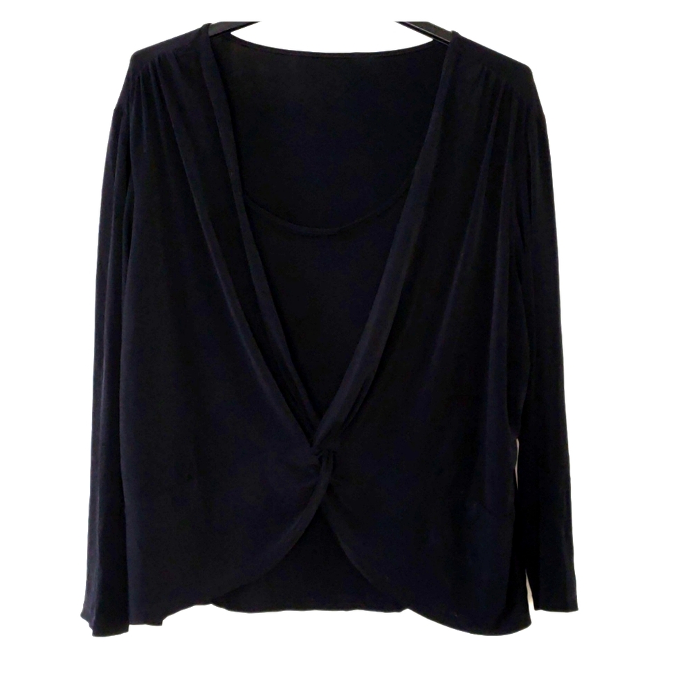 Plus size twist front top